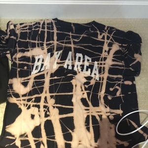 Tie dyed brandy Melville Bay Area shirt